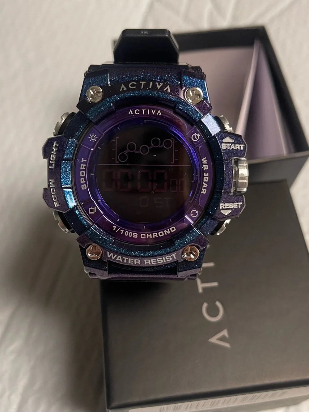 Activa X InvictaDigital Unisex Watch - 50mm,Iridescent, Purple new